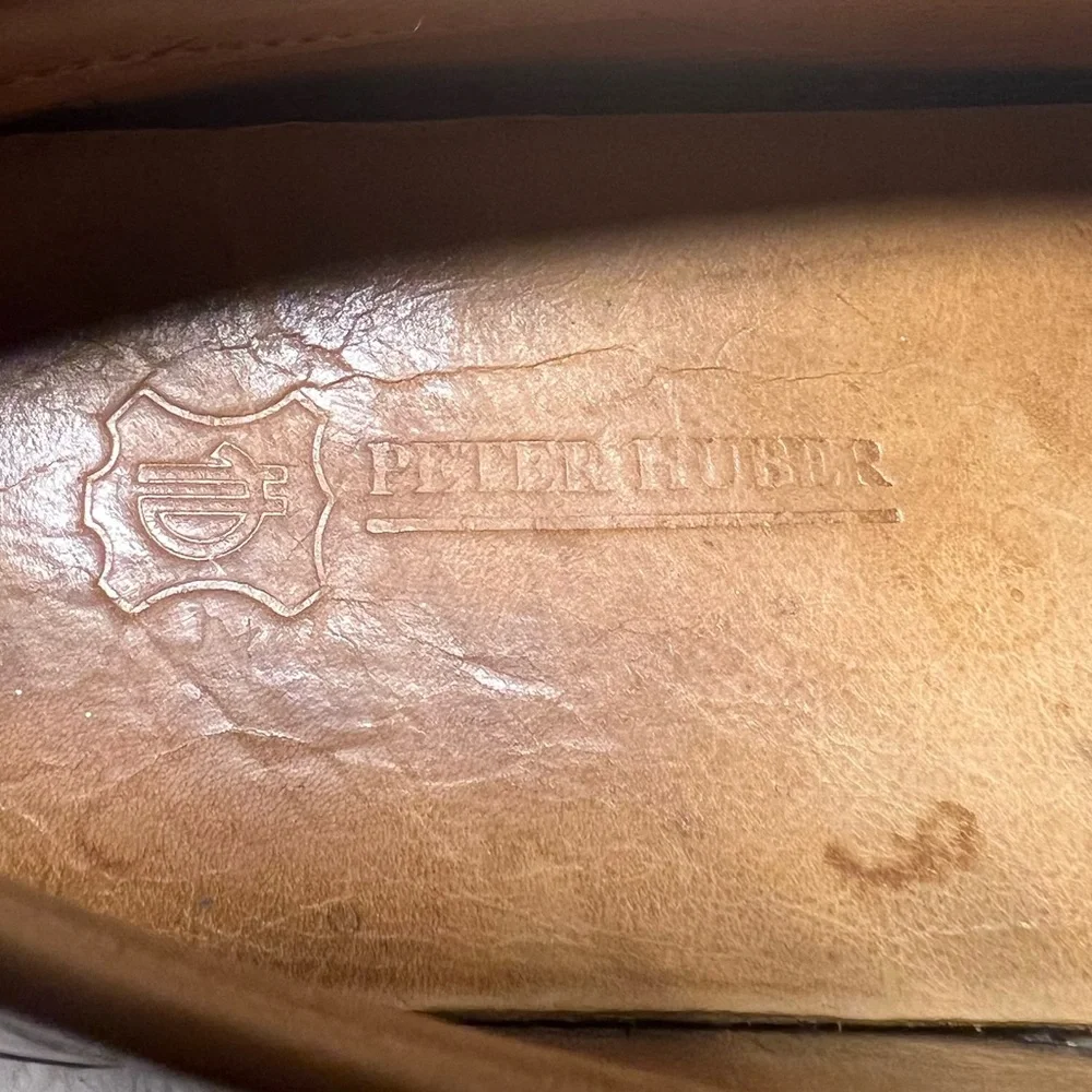 Peter Huber men's horsebit loafers. size 12 N